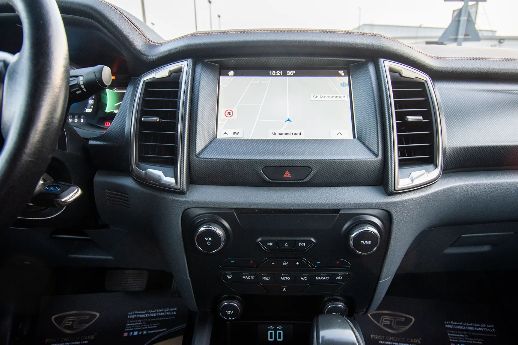 Used 2018 Ford Ranger Wildtrak Silver – Infotainment / Touchscreen System at First Choice Cars Sharjah