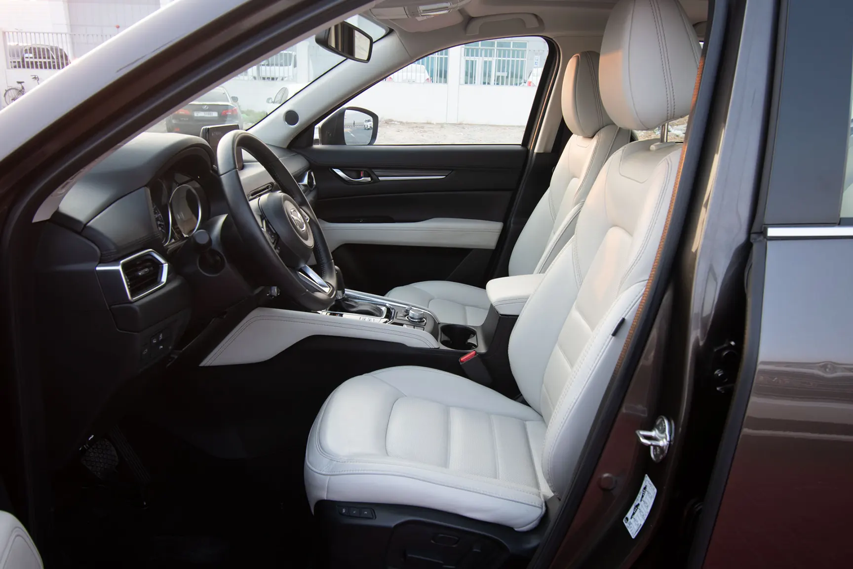 Used 2020 Mazda CX-5 GT Grey – Front Driver Side Cabin View at First Choice Cars Sharjah