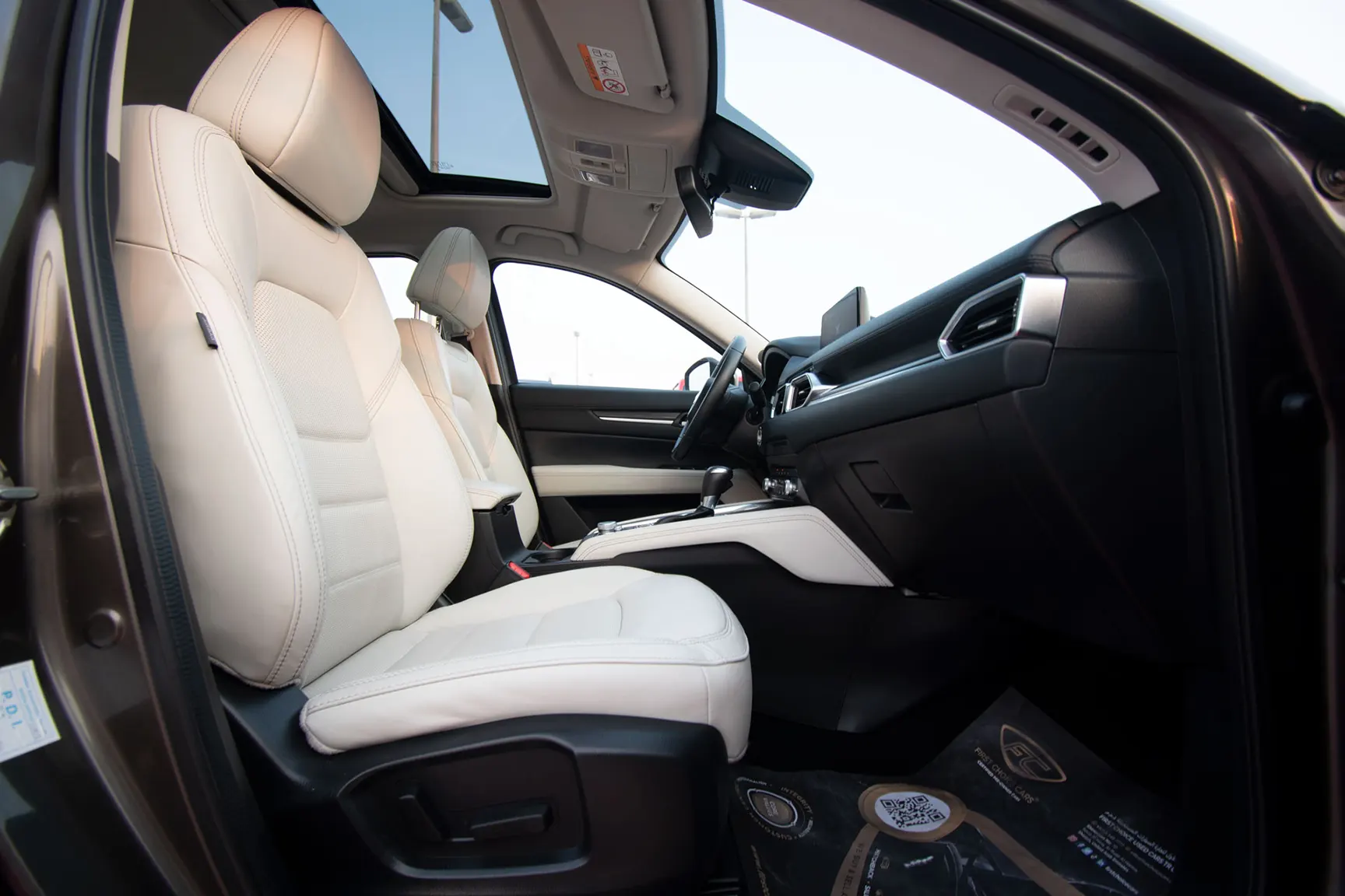 Used 2020 Mazda CX-5 GT Grey – Front Passenger Side Cabin View at First Choice Cars Sharjah