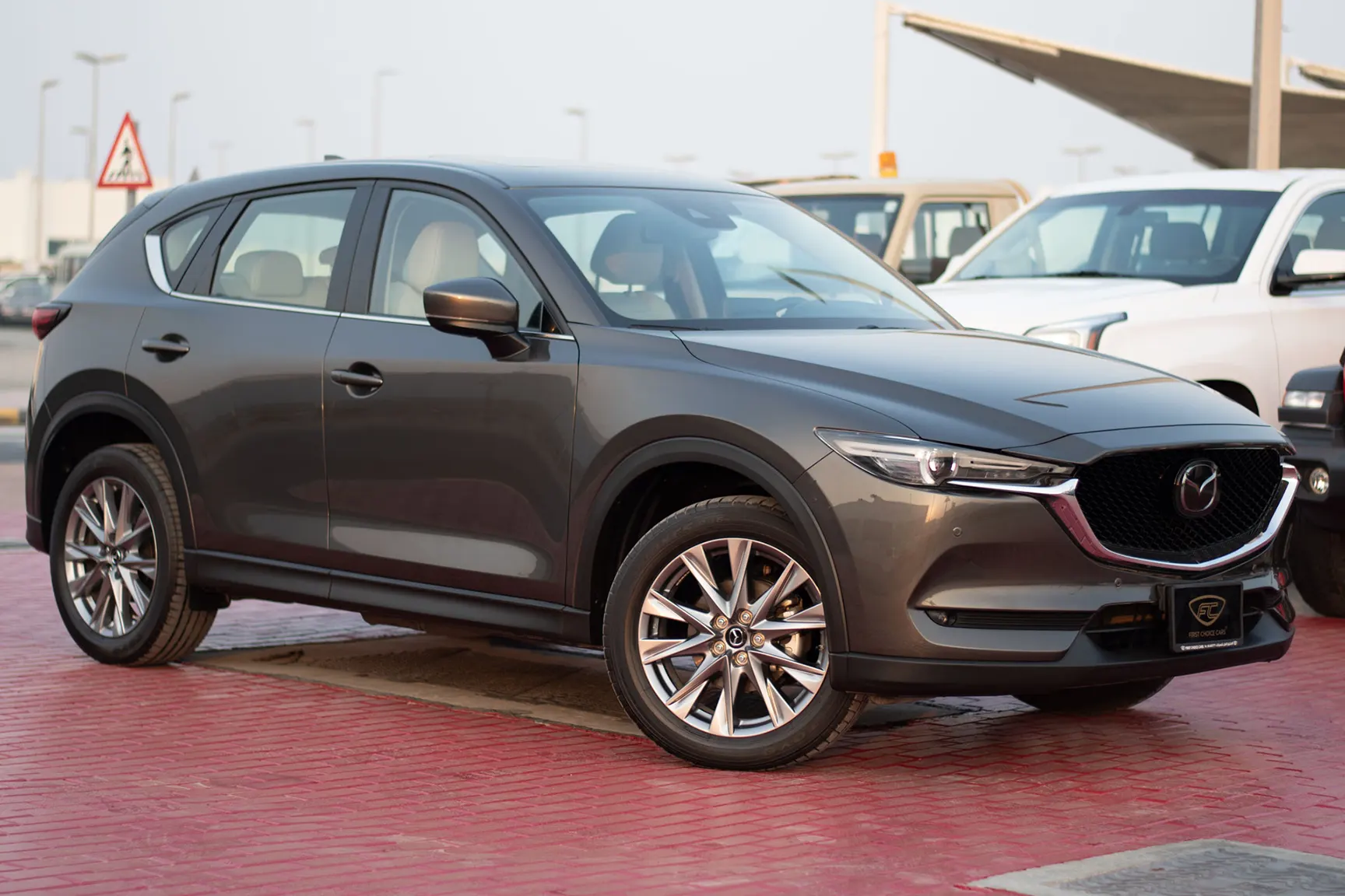 Used 2020 Mazda CX-5 GT Grey – Right Front Diagonal (45°) View at First Choice Cars Sharjah