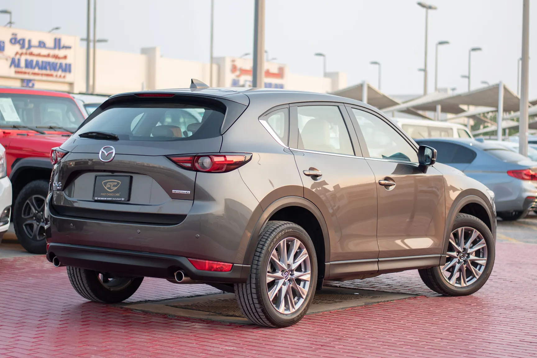 Used 2020 Mazda CX-5 GT Grey – Right Back Diagonal (45°) View at First Choice Cars Sharjah