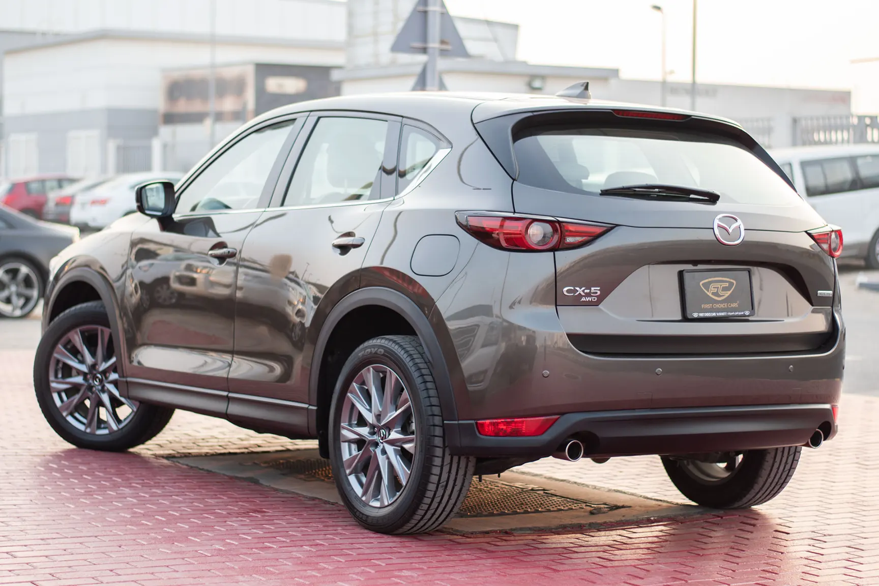 Used 2020 Mazda CX-5 GT Grey – Left Back Diagonal (45°) View at First Choice Cars Sharjah