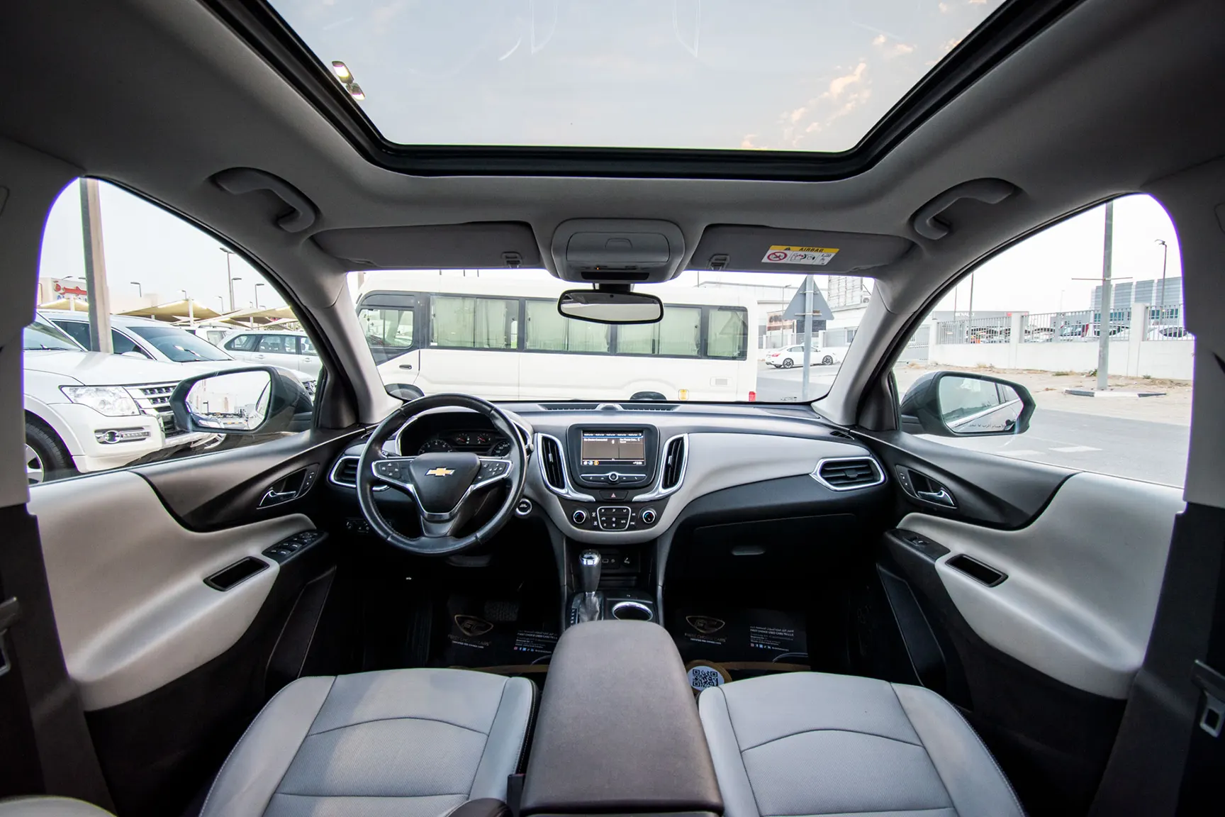 Used 2019 Chevrolet Equinox LT in Grey – Front Cabin / Dashboard Full View for Sale at First Choice Cars Dubai Sharjah