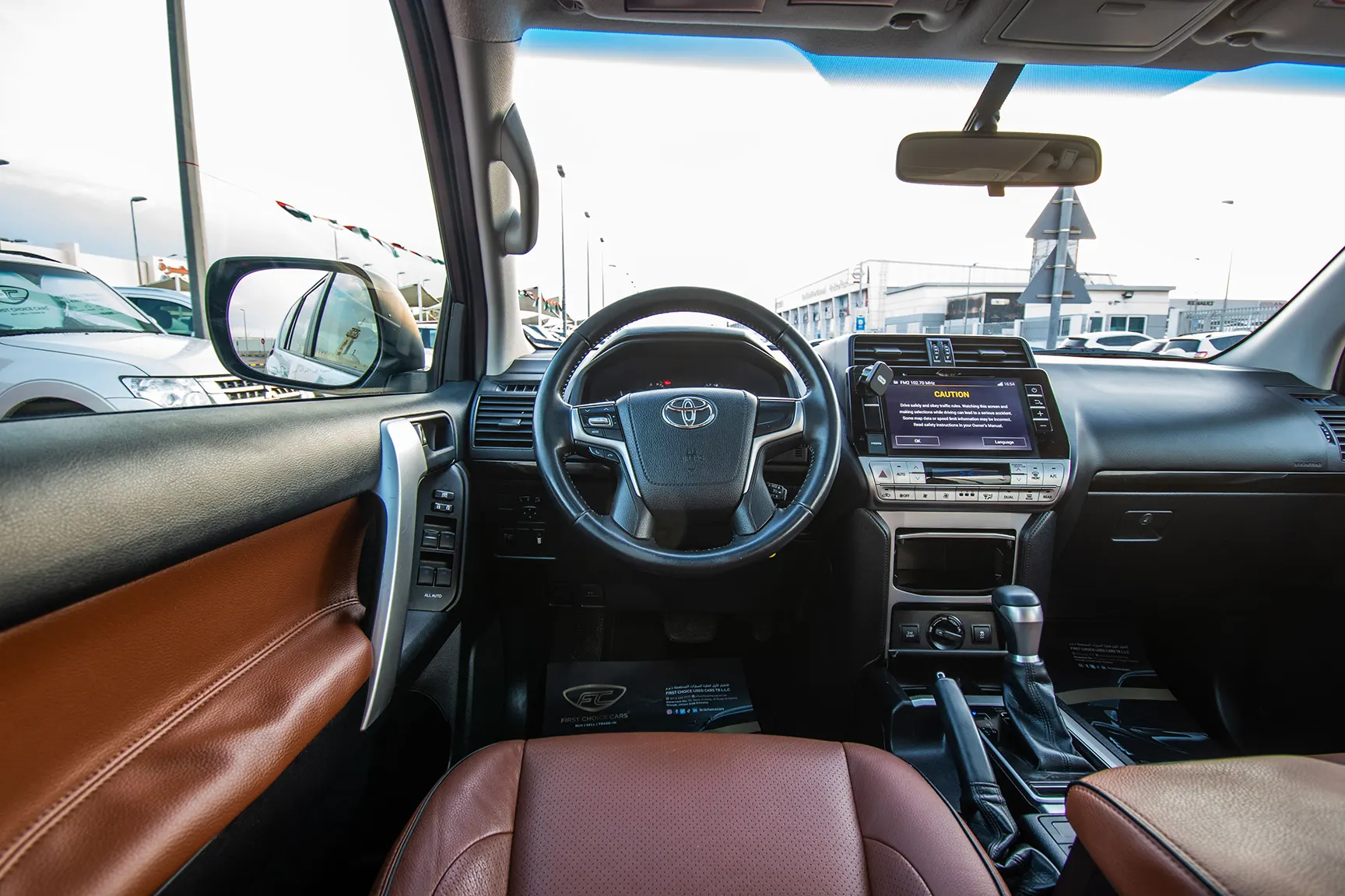 Used 2018 Toyota Prado VXR White – Steering Wheel & Instrument Cluster at First Choice Cars Sharjah