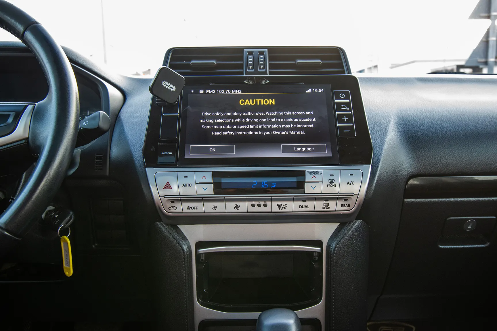 Used 2018 Toyota Prado VXR White – Infotainment / Touchscreen System at First Choice Cars Sharjah