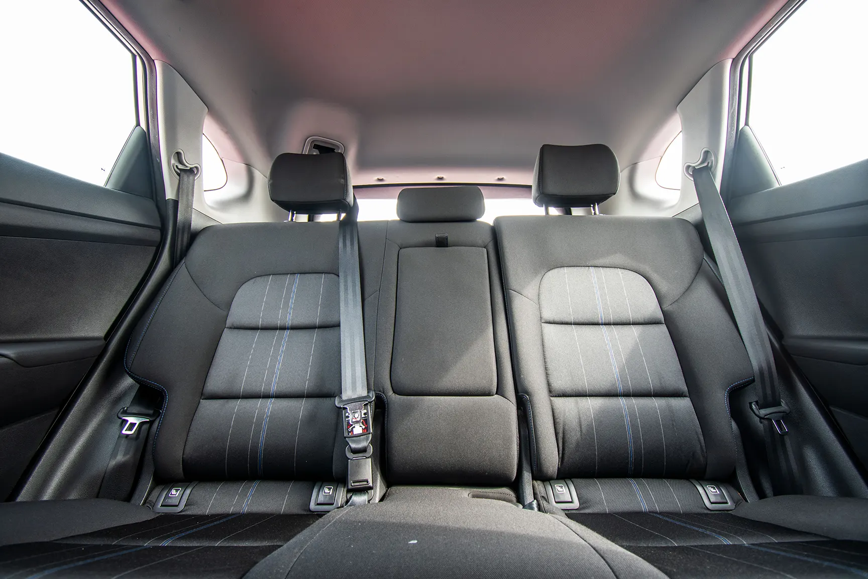 Used 2016 Hyundai Tucson GL White – Rear Seat View at First Choice Cars Sharjah