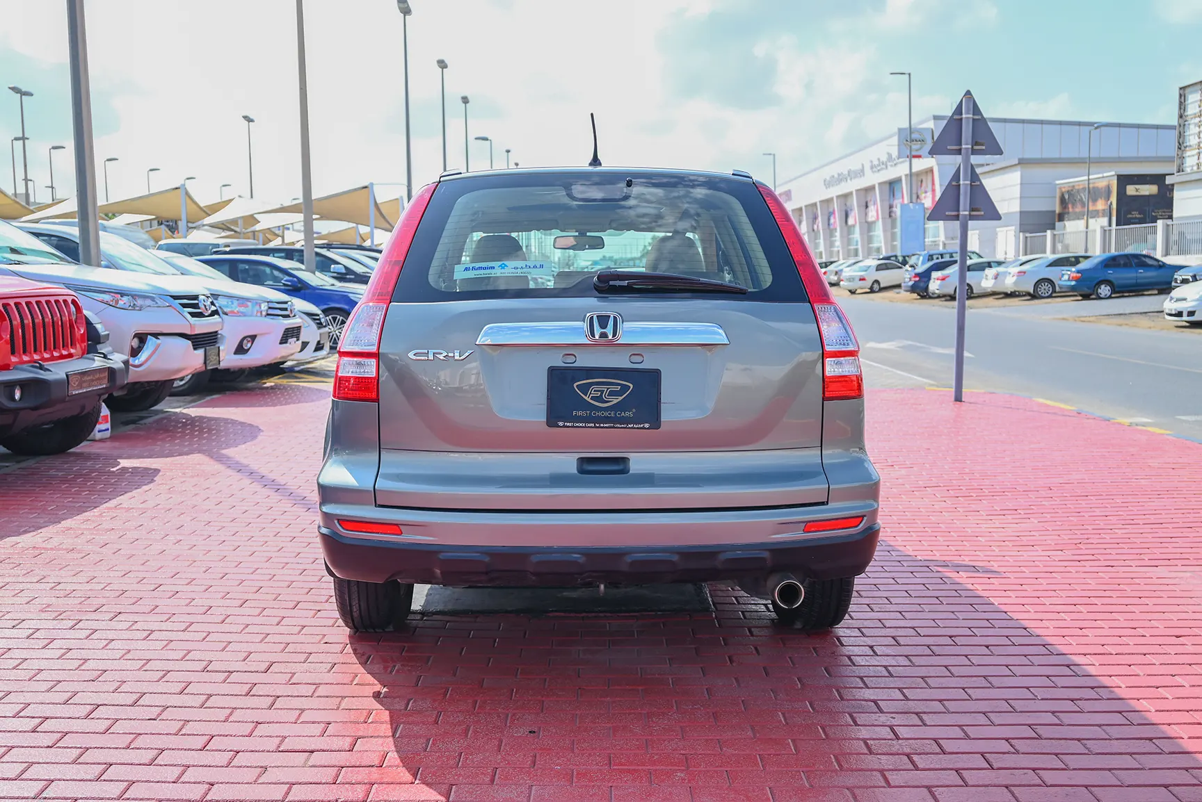 Used 2011 Honda CRV EXL Silver – Back/Rear View at First Choice Cars Sharjah