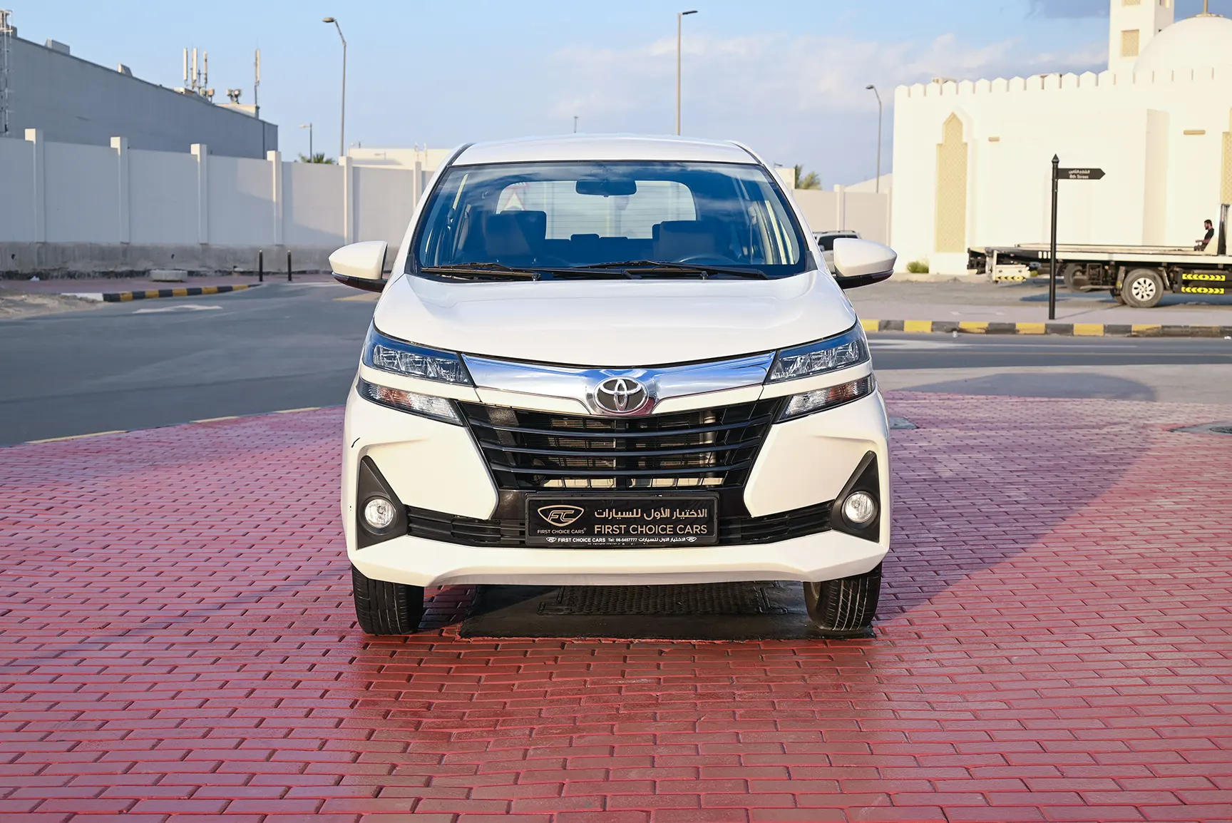 Used 2020 Toyota Avanza SE White – Front Cabin / Dashboard Full View at First Choice Cars Sharjah
