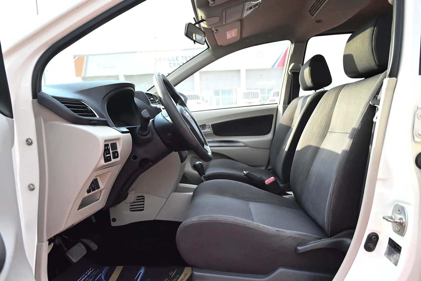 Used 2020 Toyota Avanza SE White – Front Driver Side Cabin View at First Choice Cars Sharjah