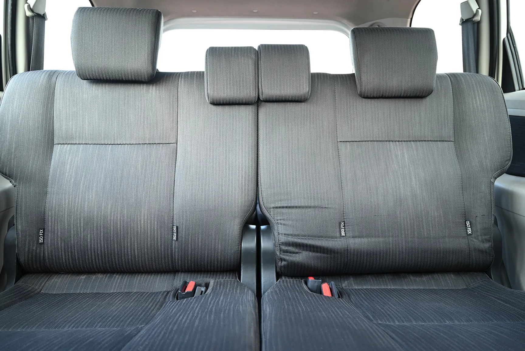 Used 2020 Toyota Avanza SE White – Rear Seat View at First Choice Cars Sharjah