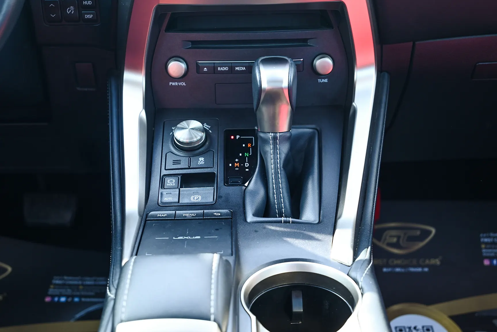 Used 2020 Lexus NX-SERIES NX 300 Platinum White – Center Console & Gear Shifter at First Choice Cars Sharjah