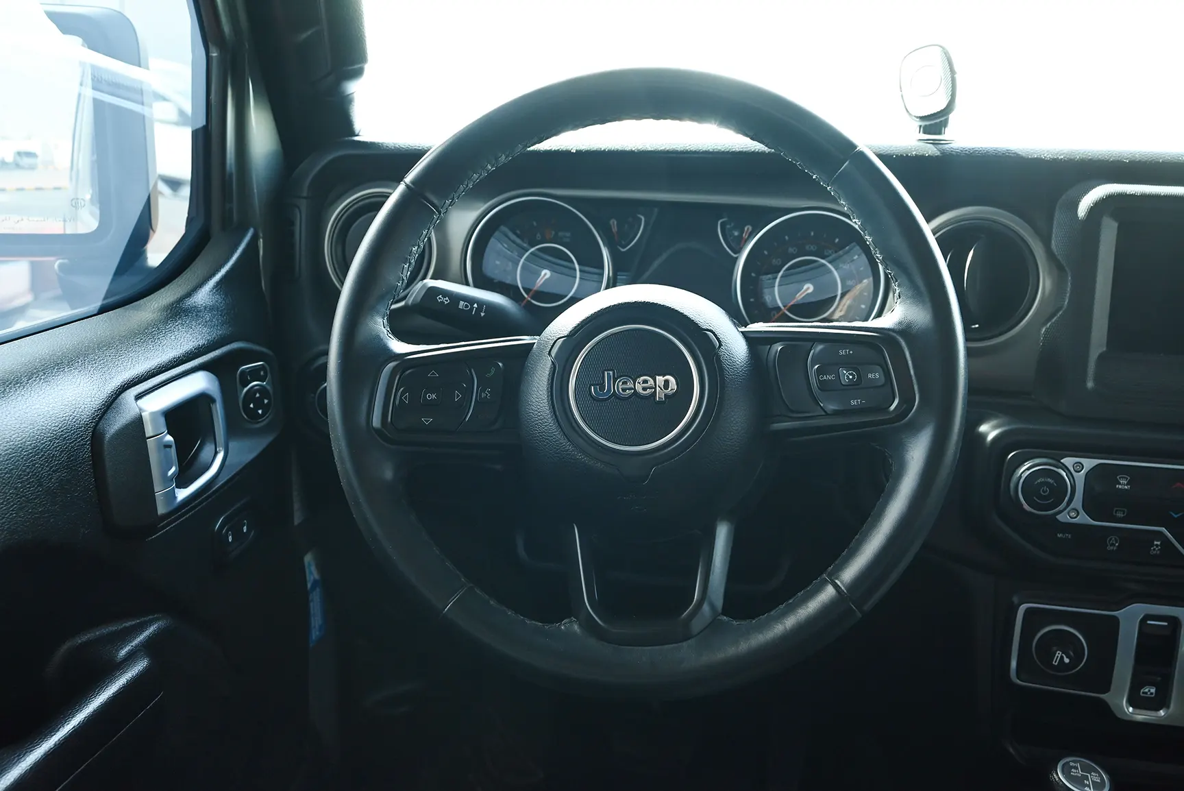 Used 2021 Jeep Wrangler Sport Grey – Steering Wheel & Instrument Cluster at First Choice Cars Sharjah