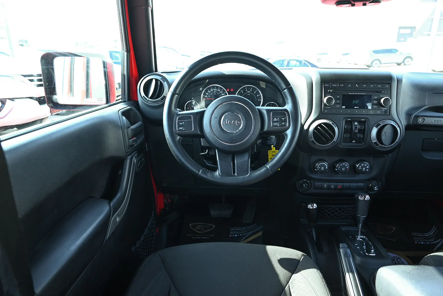 Used 2016 Jeep Wrangler Unlimited Sport Red – Steering Wheel & Instrument Cluster at First Choice Cars Sharjah