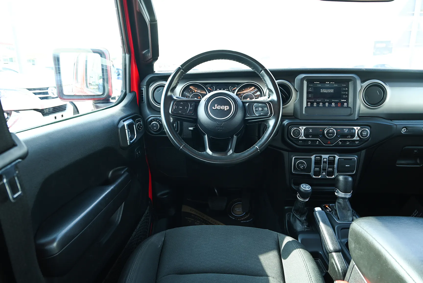Used 2019 Jeep Wrangler Unlimited Sport Red – Steering Wheel & Instrument Cluster at First Choice Cars Sharjah