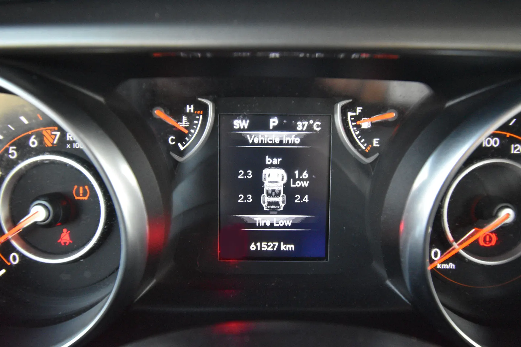 Used 2019 Jeep Wrangler Unlimited Sport Silver – Odometer / Mileage Reading View at First Choice Cars Sharjah