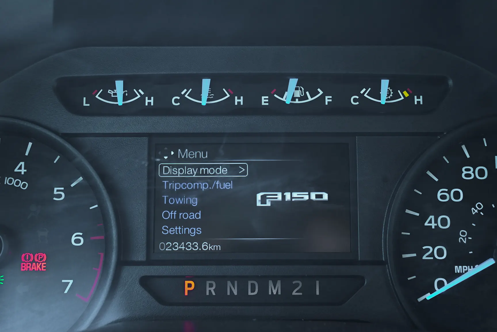 Used 2015 Ford F-150 XL in White – Odometer / Mileage Reading View
