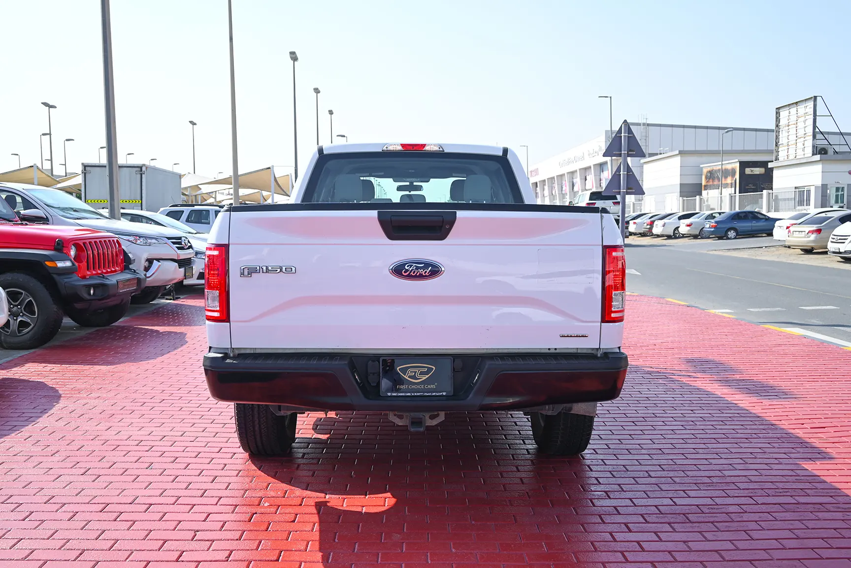 Used 2015 Ford F-Series Pickup F-150 XLT White – Back/Rear View at First Choice Cars Sharjah