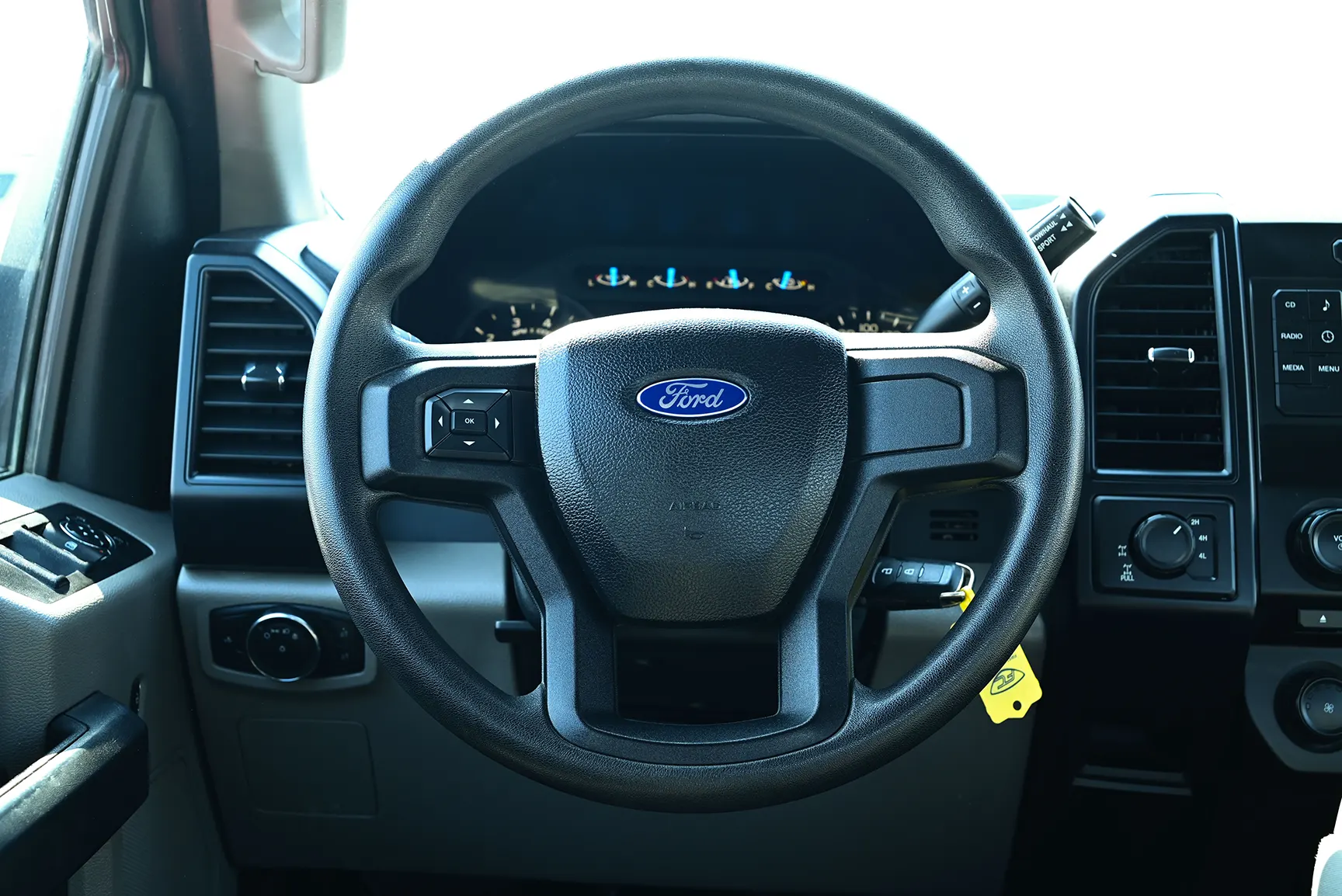 Used 2016 Ford F-150 XL in White – Driver Side Dashboard & Steering View