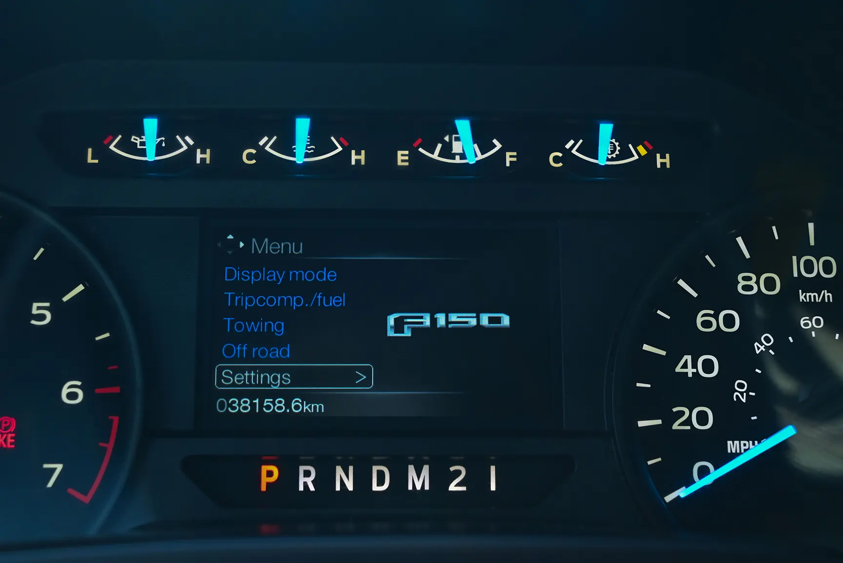 Used 2016 Ford F-150 XL in White – Odometer / Mileage Reading View