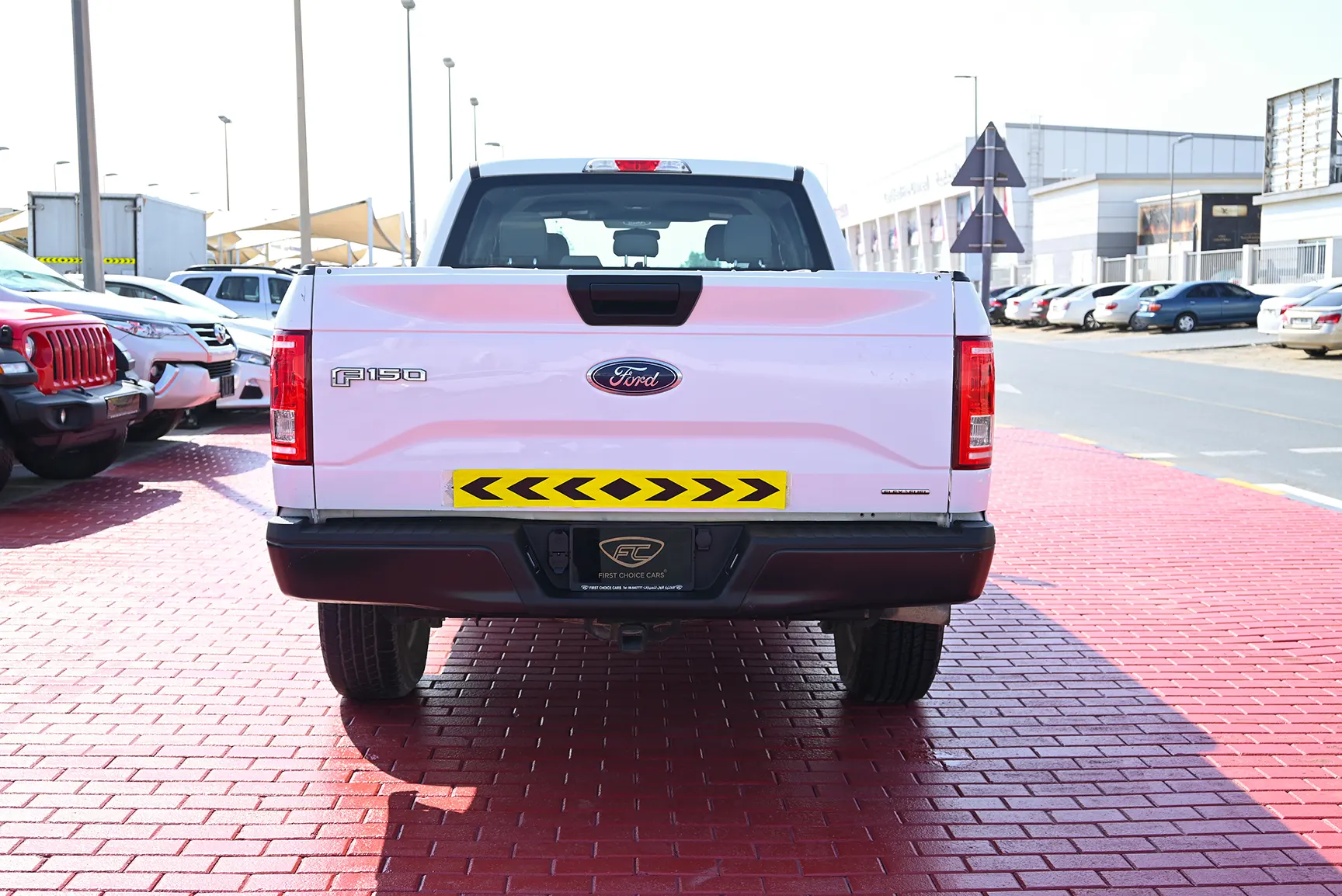 Used 2016 Ford F-Series Pickup F-150 XLT White – Back/Rear View at First Choice Cars Sharjah