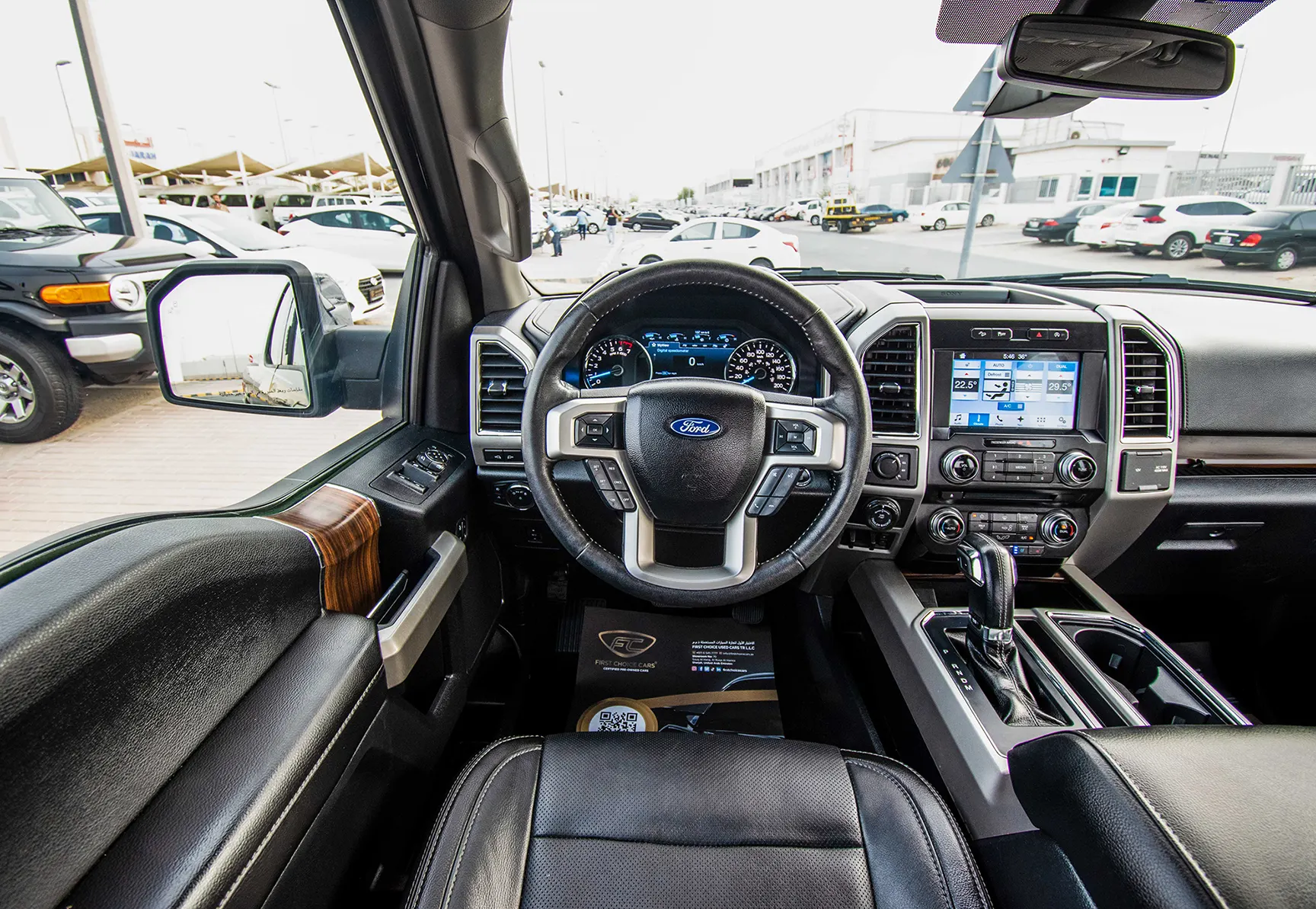 Used 2017 Ford F-Series Pickup F-150 Lariat Sport Edition in Black – Steering Wheel & Instrument Cluster for Sale at First Choice Cars Dubai Sharjah