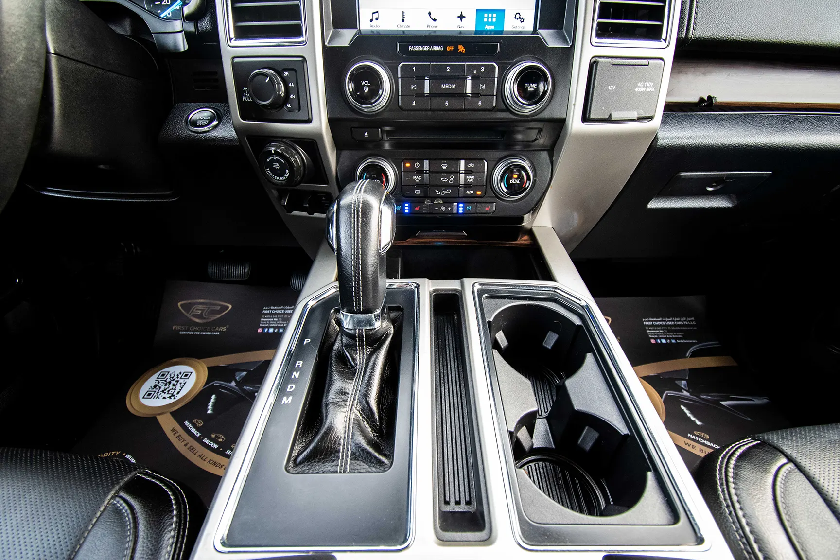 Used 2017 Ford F-Series Pickup F150 Lariat Sports Edition Black – Center Console & Gear Shifter at First Choice Cars Sharjah