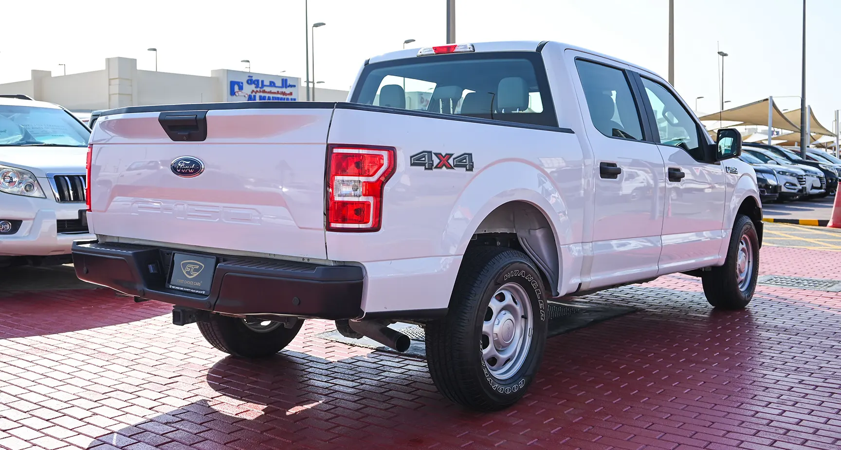 Used 2020 Ford F-150 XL in White – Right Back Diagonal (45°) View