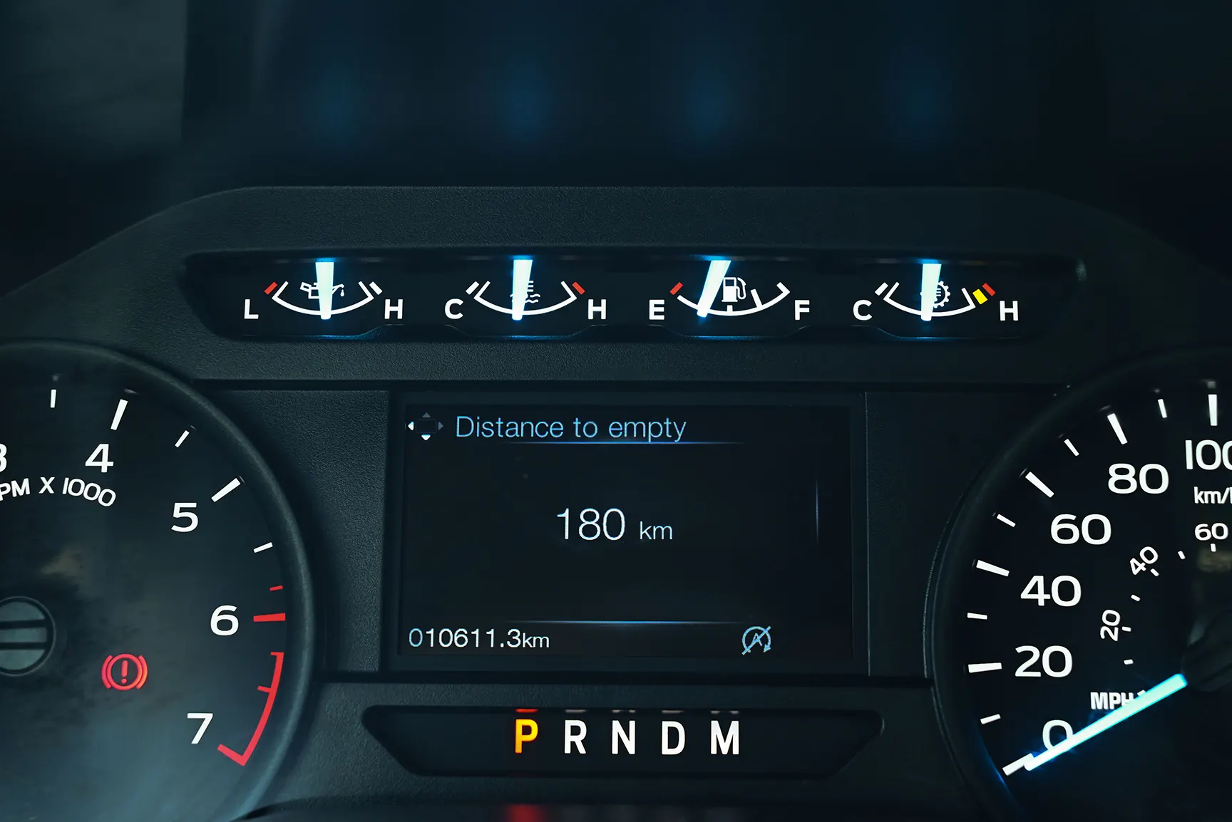 Used 2020 Ford F-150 XL in White – Odometer / Mileage Reading View