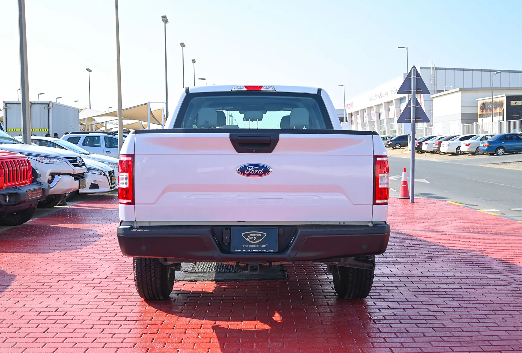 Used 2020 Ford F-Series Pickup F-150 XLT White – Back/Rear View at First Choice Cars Sharjah
