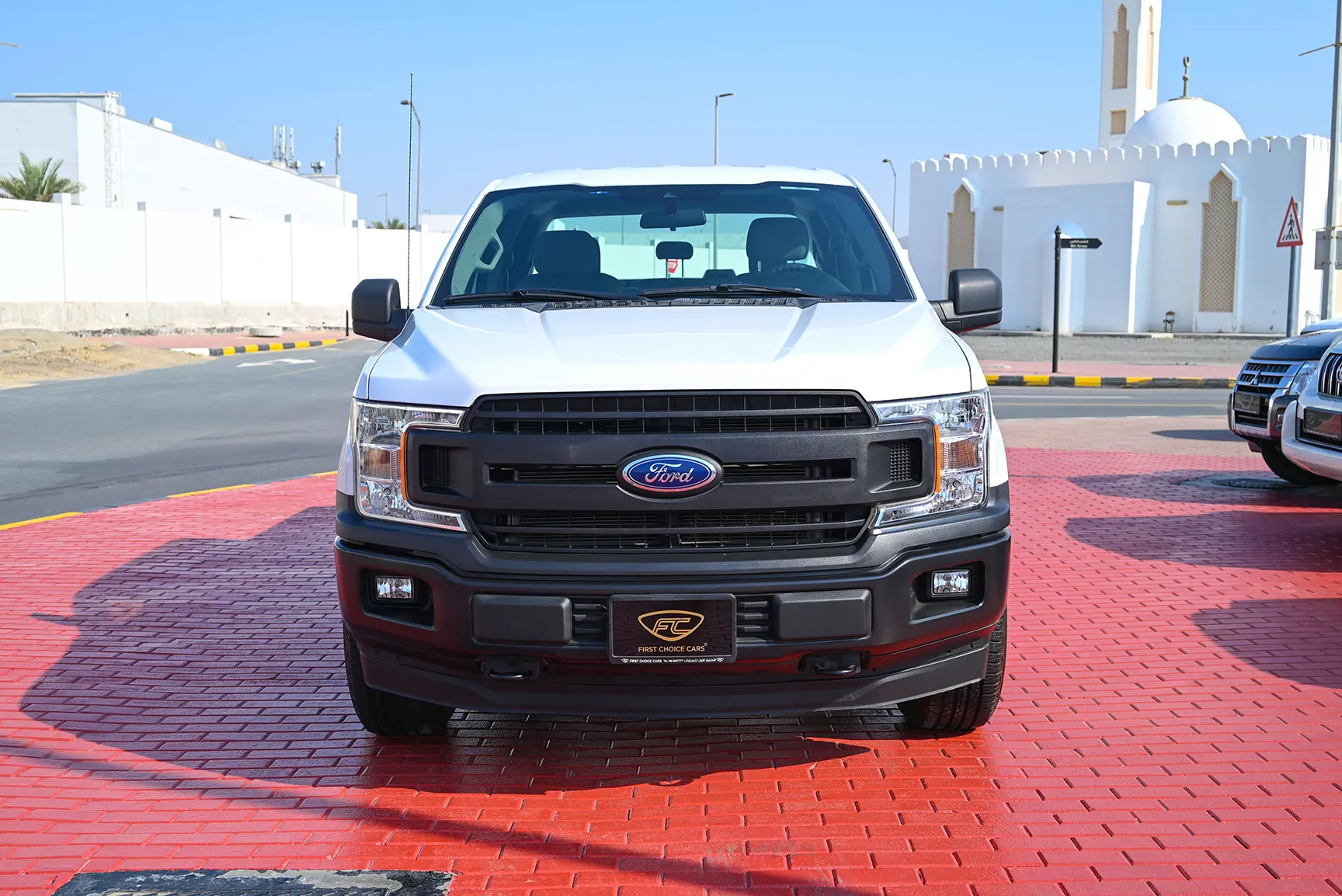 Used 2020 Ford F-Series Pickup F-150 XLT White – Front View at First Choice Cars Sharjah