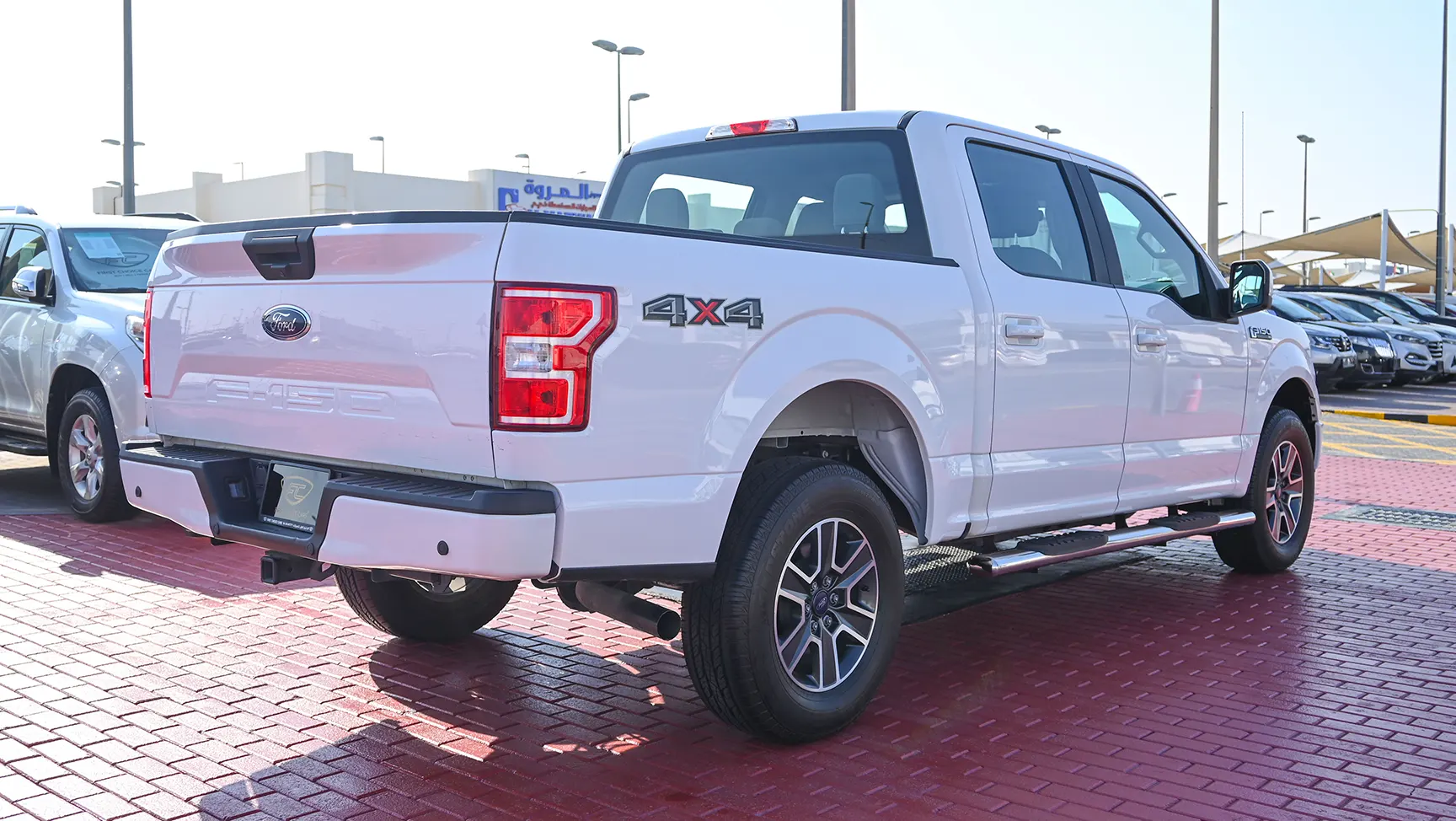 Used 2020 Ford F-150 XLT in White – Right Back Diagonal (45°) View