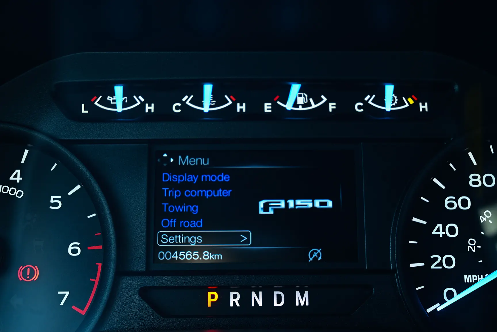 Used 2020 Ford F-150 XLT in White – Odometer / Mileage Reading View
