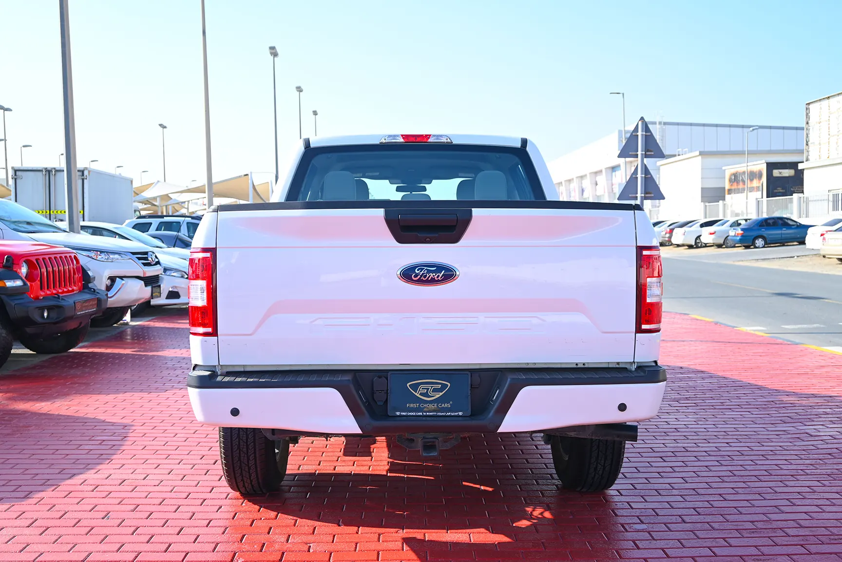 Used 2020 Ford F-Series Pickup F-150 XLT White – Back/Rear View at First Choice Cars Sharjah