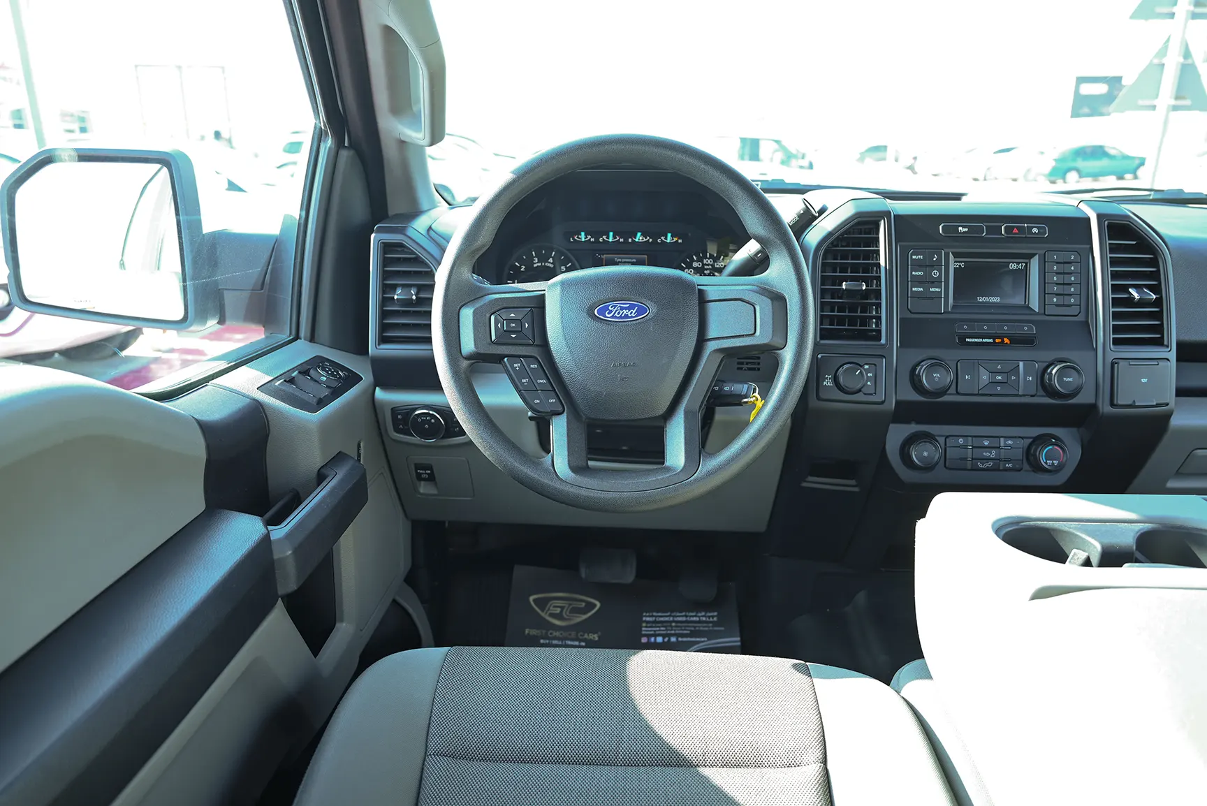Used 2020 Ford F-Series Pickup F-150 XLT White – Steering Wheel & Instrument Cluster at First Choice Cars Sharjah