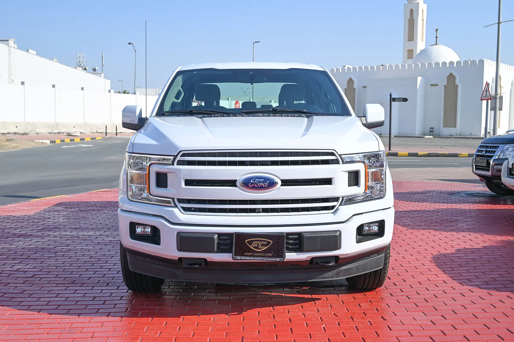 Used 2020 Ford F-Series Pickup F-150 XLT White – Front View at First Choice Cars Sharjah