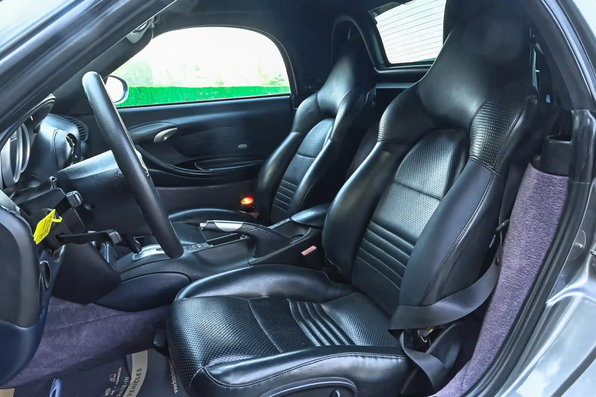 Used 2004 Porsche Boxster S Variant in Silver – Front Driver Side Cabin View for Sale at First Choice Cars Dubai Sharjah