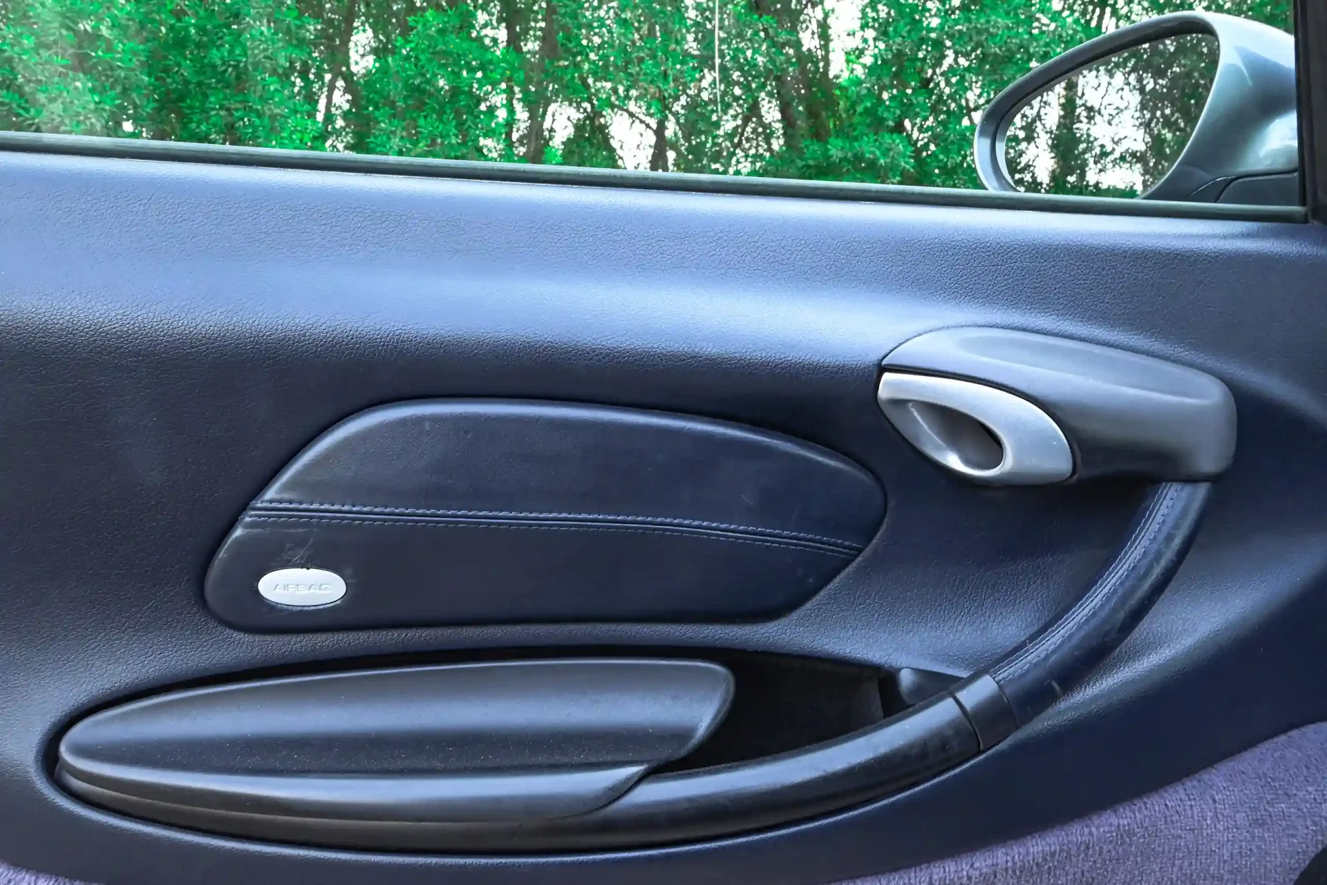 Used 2004 Porsche Boxster S Variant in Silver – Driver Door Panel Full View for Sale at First Choice Cars Dubai Sharjah