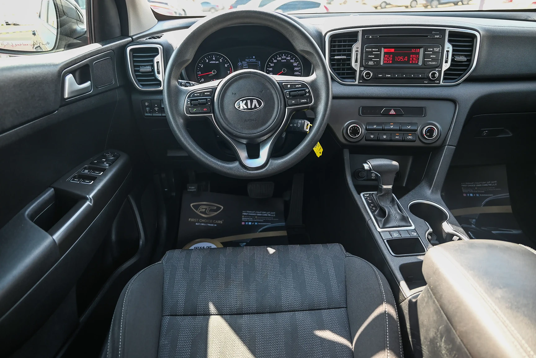 Used 2018 KIA Sportage LX Blue – Steering Wheel & Instrument Cluster at First Choice Cars Sharjah