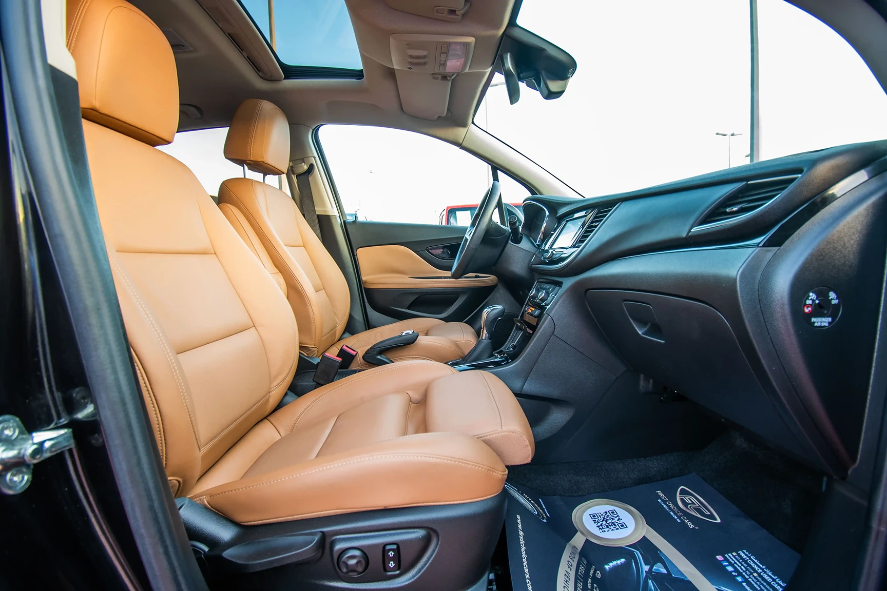 Used 2017 Opel Mokka X Black – Front Passenger Side Cabin View at First Choice Cars Sharjah