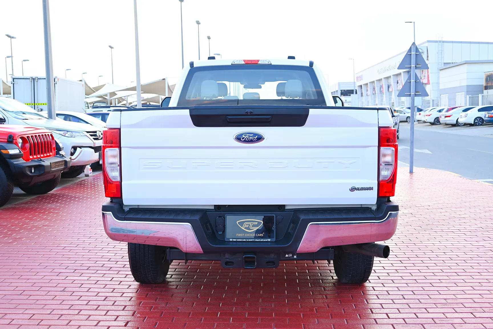 Used 2020 Ford F-Series Pickup F-250 XL in White – Back/Rear View for Sale at First Choice Cars Dubai Sharjah