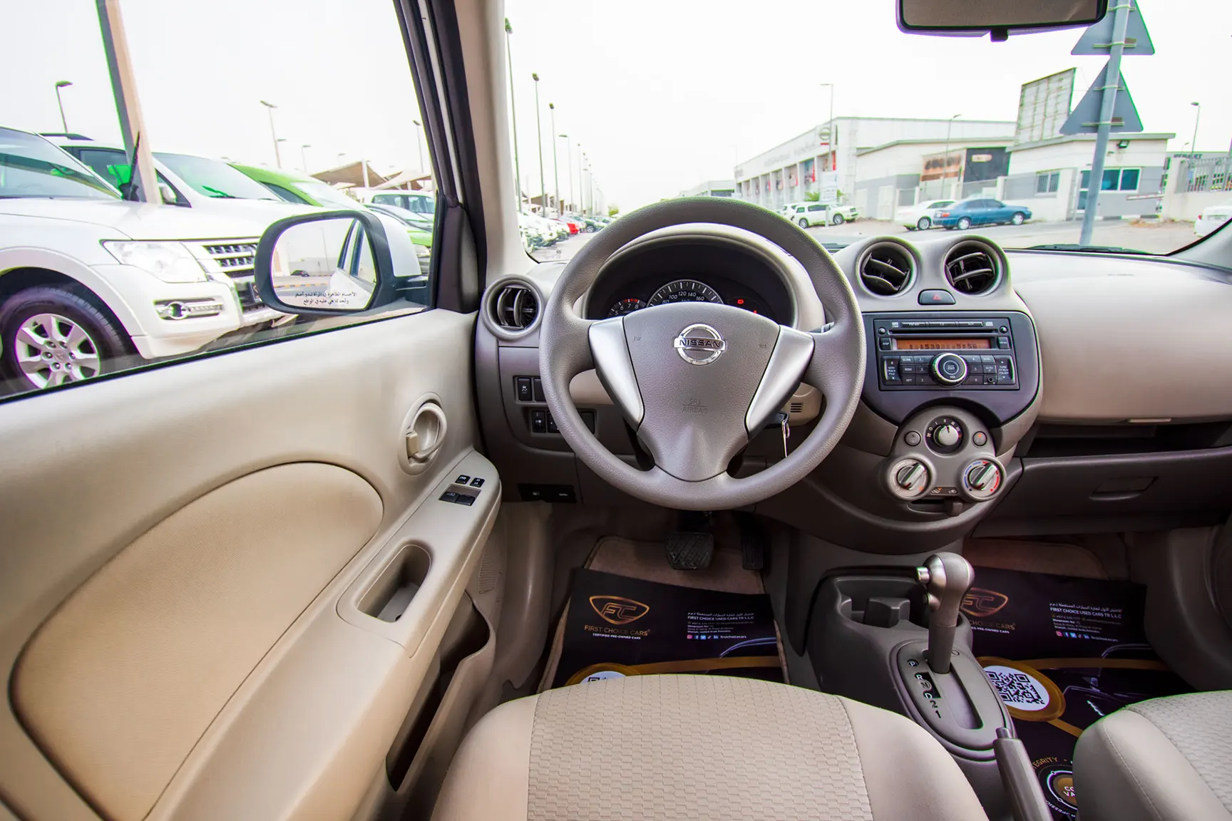 Used 2020 Nissan Micra S White – Steering Wheel & Instrument Cluster at First Choice Cars Sharjah