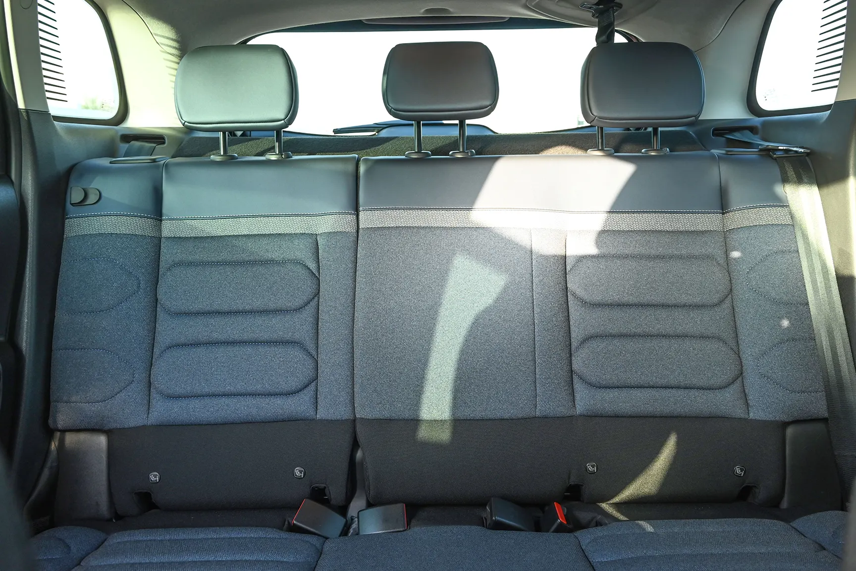 Used 2022 Citroen C3 Aircross Live Black – Rear Seat View at First Choice Cars Sharjah