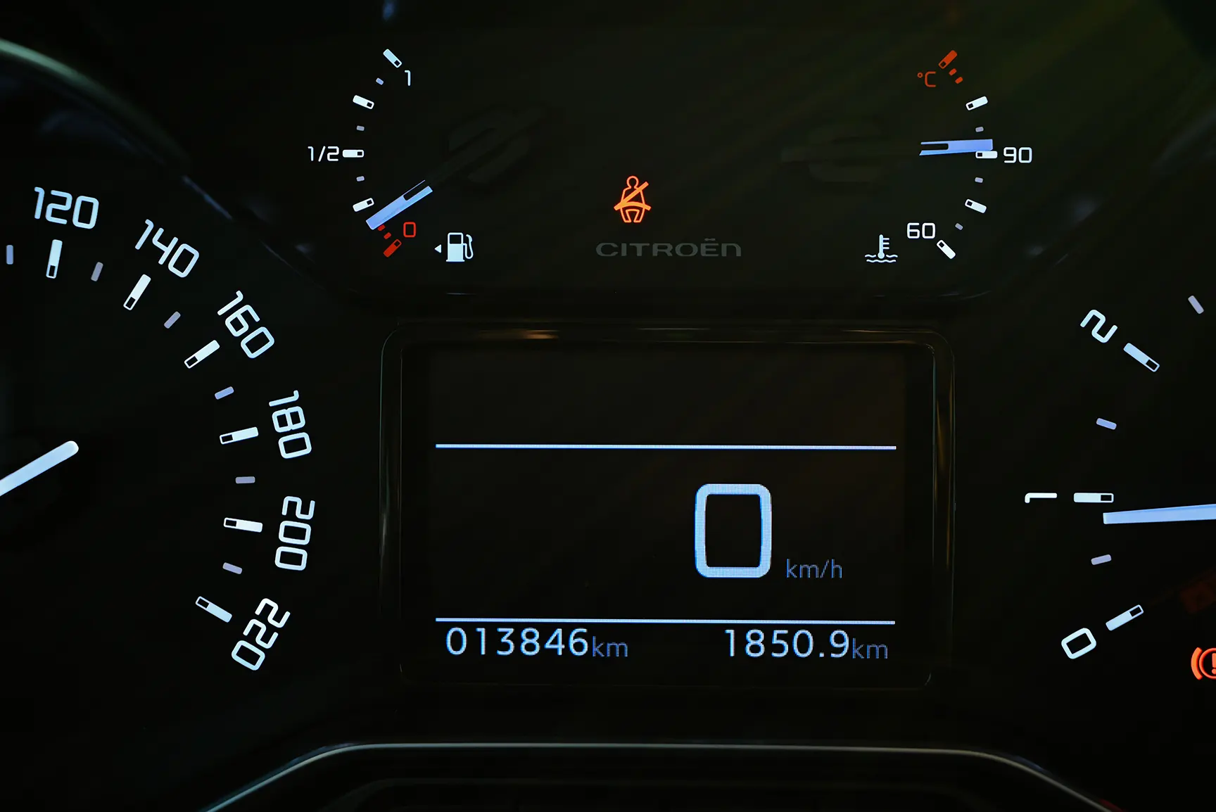 Used 2022 Citroen C3 Aircross Live Black – Odometer / Mileage Reading View at First Choice Cars Sharjah