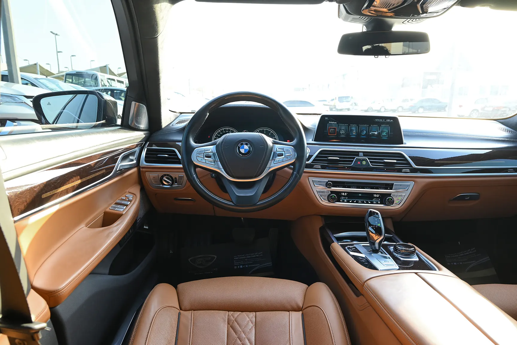 Used 2016 BMW 7-Series 750Li xDrive Executive Grey – Steering Wheel & Instrument Cluster at First Choice Cars Sharjah