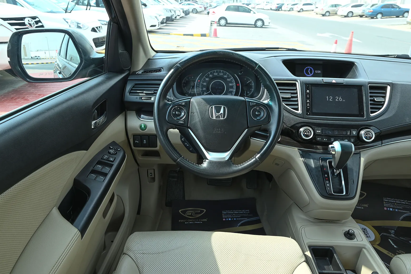 Used 2016 Honda CR-V EXL in Black – Steering Wheel & Instrument Cluster for Sale at First Choice Cars Dubai Sharjah