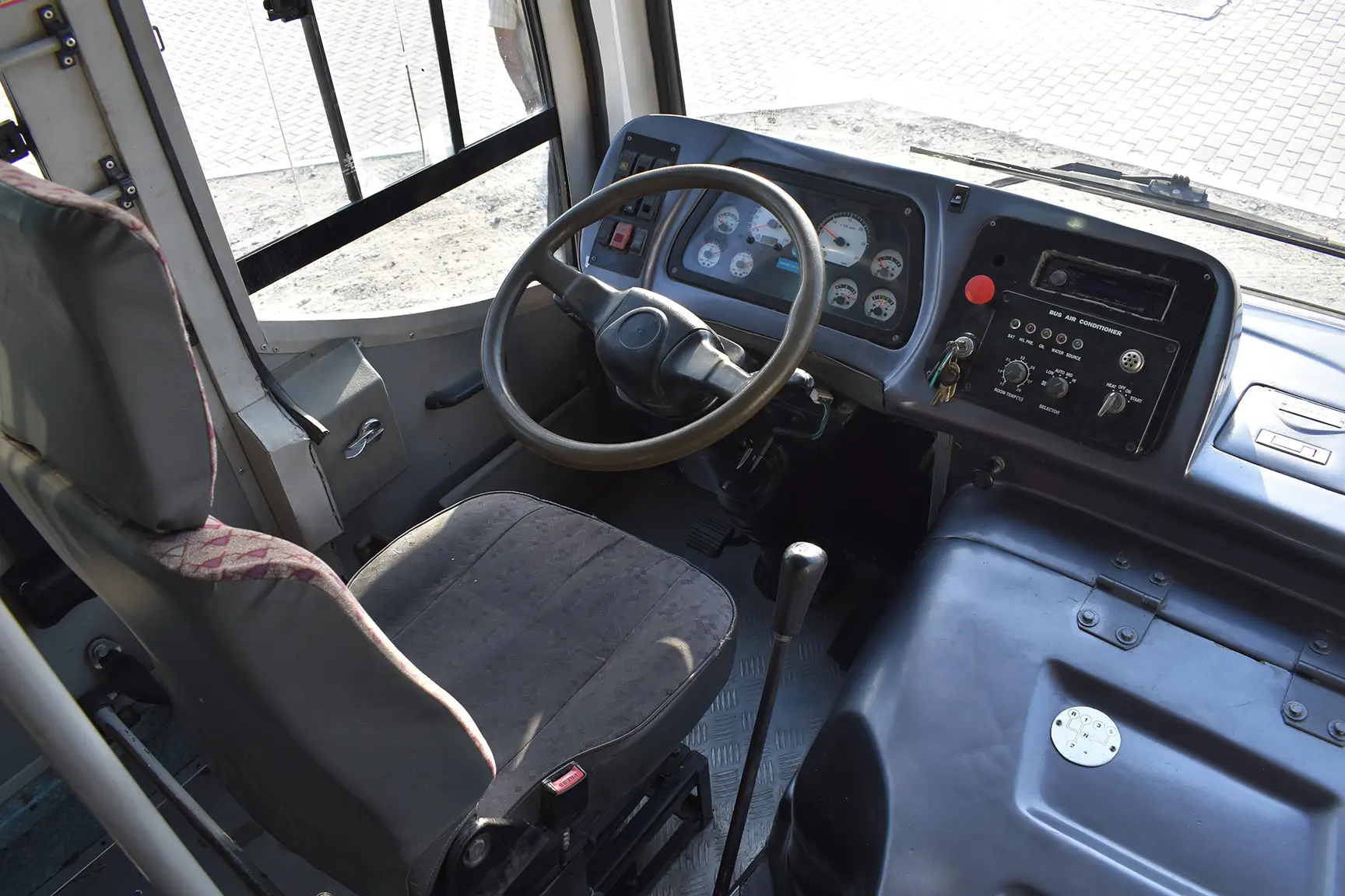 Used 2014 Ashok Leyland Falcon Bus White – Steering Wheel & Instrument Cluster at First Choice Cars Sharjah