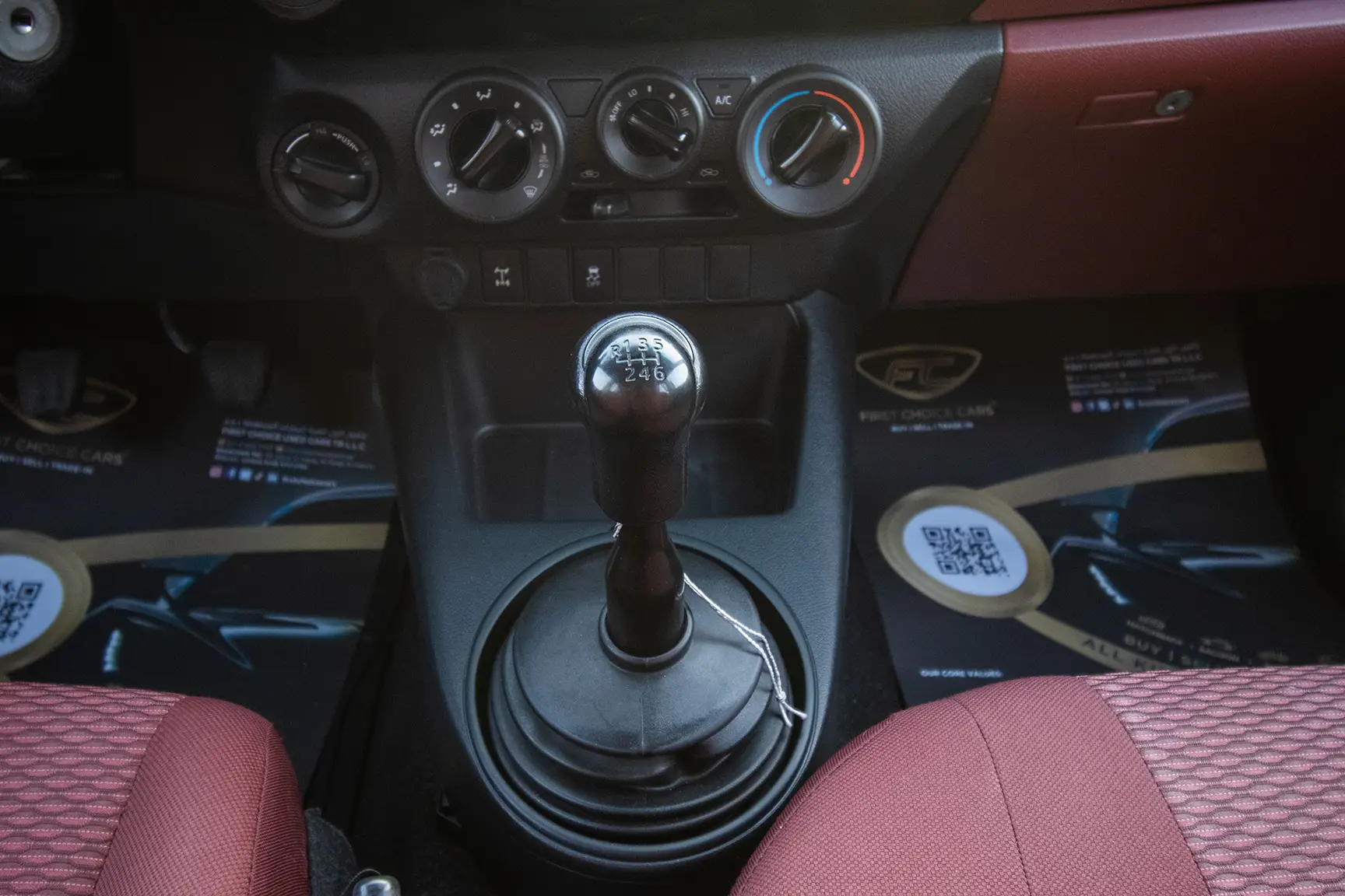 Used 2017 Toyota Hilux DLS Double Cabin White – Center Console & Gear Shifter at First Choice Cars Sharjah