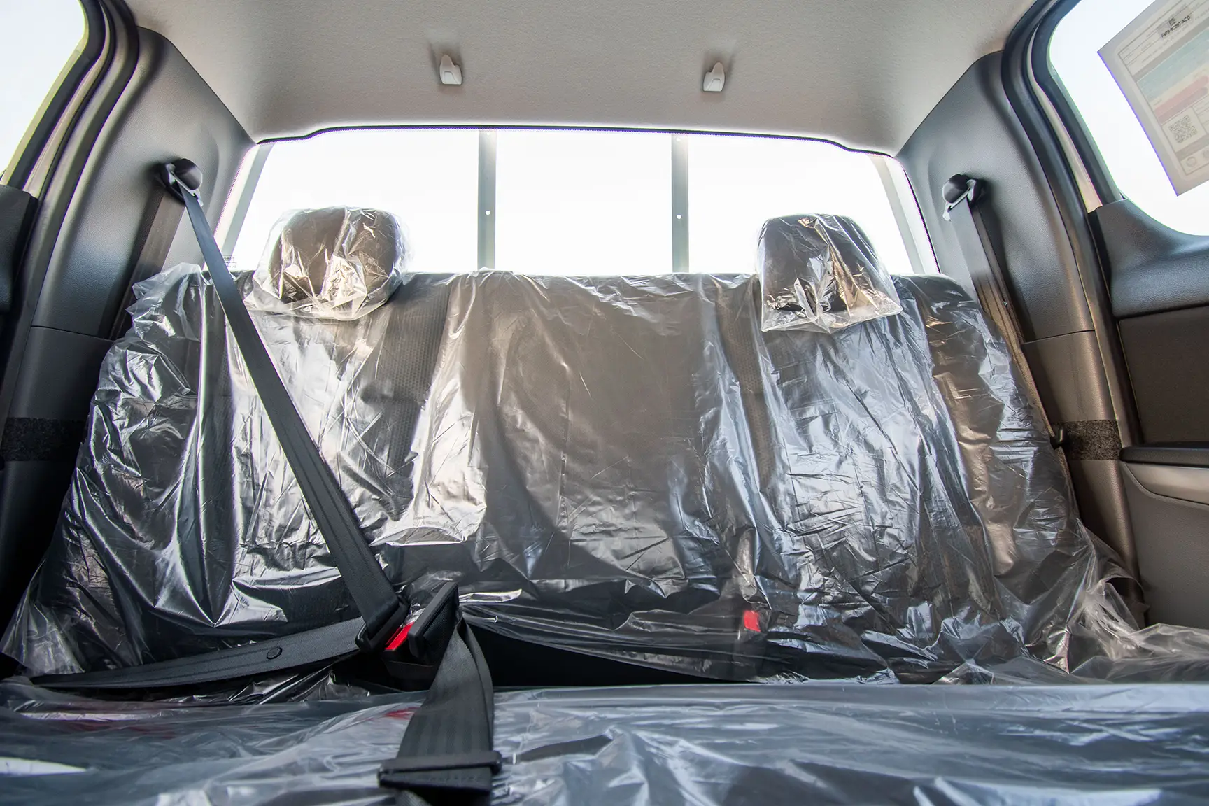 Used 2020 Mazda BT-50 Double Cab 4WD White – Rear Seat View at First Choice Cars Sharjah