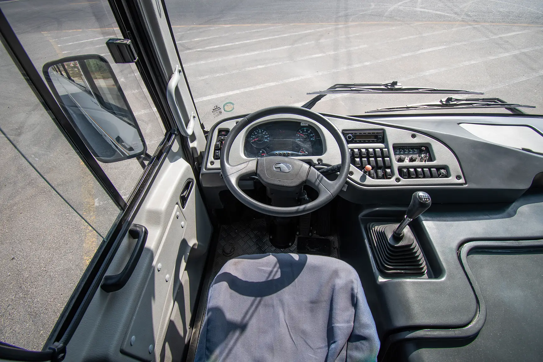 Used 2019 Eicher Skyline Bus 58-Seater White – Steering Wheel & Instrument Cluster at First Choice Cars Sharjah