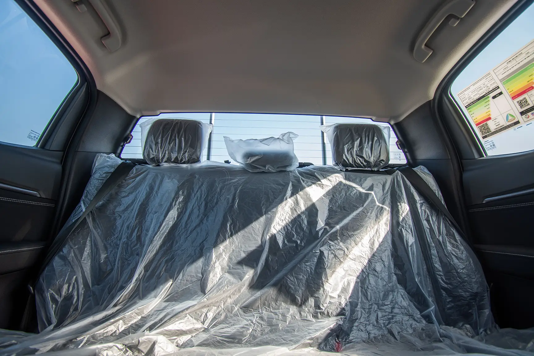 Used 2022 Isuzu D-MAX LS Silver – Rear Seat View at First Choice Cars Sharjah